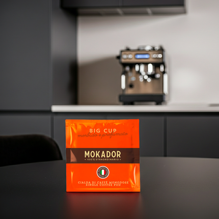 Italienische E.S.E. Pads Schweiz: Mokador Tazza Grande (200 Stk.) – säurearm und vollmundig geröstet.