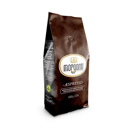 Caffè Morganti ÆSPRESSO® 80/20 1 kg Kaffeebohnen für Siebträger, Vollautomaten und Gastrobetriebe.