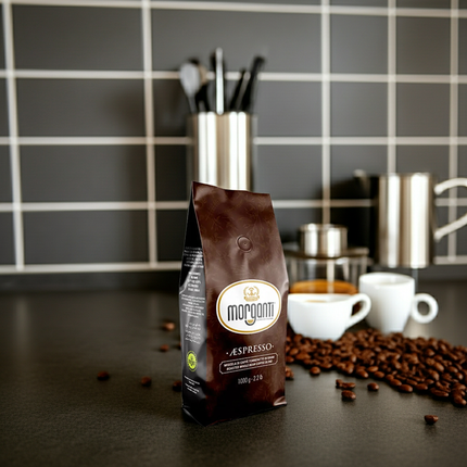 Morganti ÆSPRESSO® 80/20 1 kg Kaffeebohnen für Büros, Gastronomie und Fachhandel in der Schweiz.