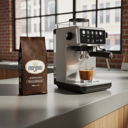 Morganti ÆSPRESSO® 80/20 Espresso-Blend für anspruchsvolle Kaffeegeniesser und Gastroprofis Schweiz.