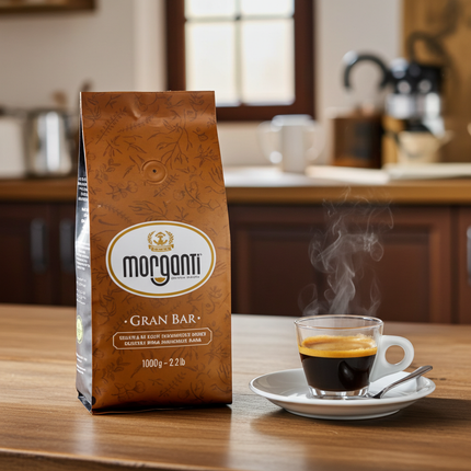 Caffè Morganti Gran Bar 85/15 für professionelle Kaffeezubereitung in Büros, Bars und Gastrobetrieben.