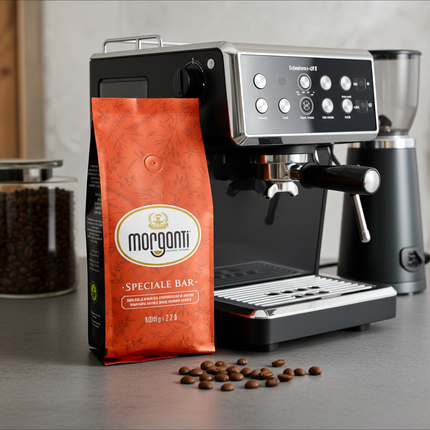 Italienische Morganti Speciale Bar Kaffeebohnen für Espresso, Cappuccino und Café Crème in der Schweiz.