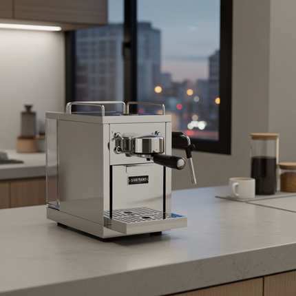 Moderne Sjöstrand Nespresso Kaffeemaschine Silber