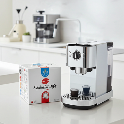 Präzise 44mm E.S.E. Pads Spinelli DECAFFEINATO – optimale Extraktion für bekömmlichen Espresso ohne Herzklopfen