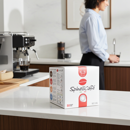 Nachhaltige Premium-Pads Spinelli SUPREMO – umweltfreundliche, biologisch abbaubare E.S.E. Papier-Pads