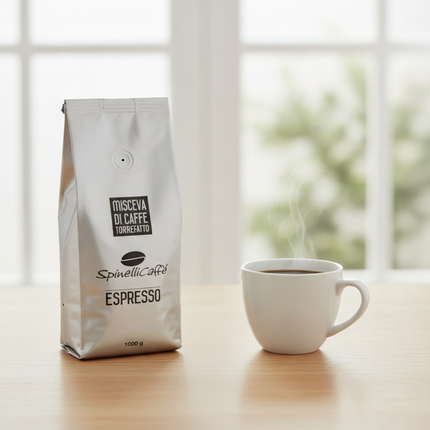 Spinelli Caffè Espresso 1 kg – ganze Bohnen für cremigen Espresso und italienische Kaffeespezialitäten