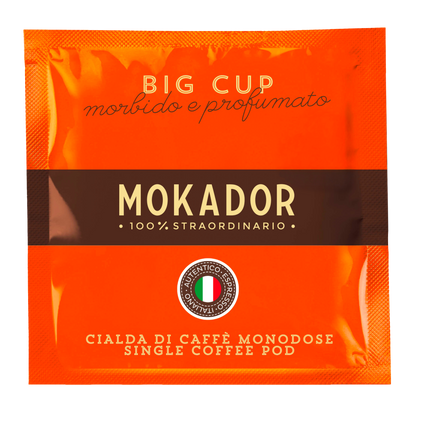 Mokador Tazza Grande 60/40: 200er-Box Kaffeepads ideal für Café Crème mit dichter, beständiger Crema.