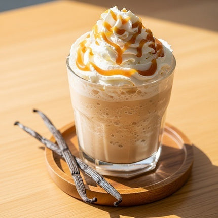 Vanille Kaffee Frappe Rezept Kaffeegeniesser.ch Espresso Cappuccino