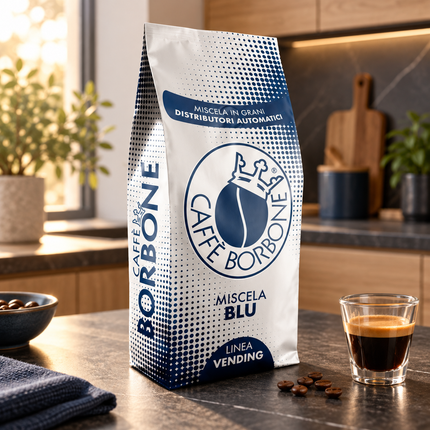 Borbone Blu Vending Bohnen für vollmundigen Espresso mit dichter, goldbrauner Crema
