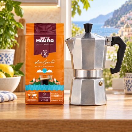 Caffè Mauro Avvolgente 60/40, 250 g gemahlener Kaffee mit kräftigem Aroma und vollem Körper