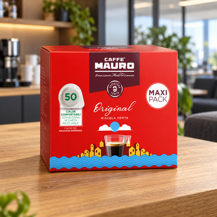 Caffè Mauro Original Espresso-Pads in der originalen 50er-Packung aus Italien