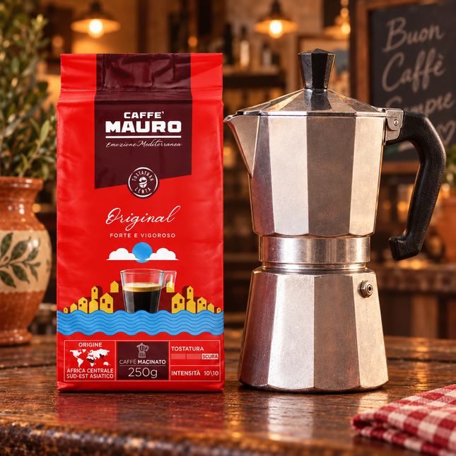 Caffè Mauro Original gemahlener Kaffee in der originalen 250-g-Packung aus Italien