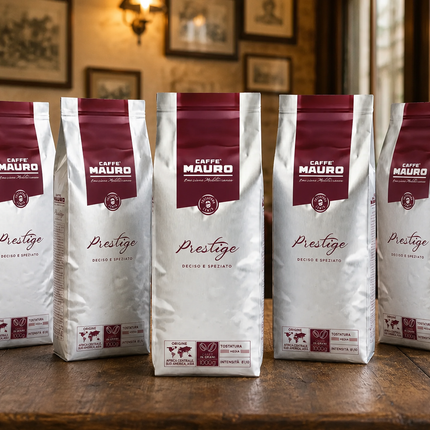Italienische Kaffeebohnen Mauro Prestige 5kg – Kräftige 40/60 Mischung für Espresso – kaffeegeniesser.ch
