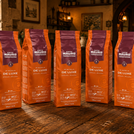 Gleichmässiges Röstbild der Mauro De Luxe Bohnen – 70% Arabica & 30% Robusta 5kg