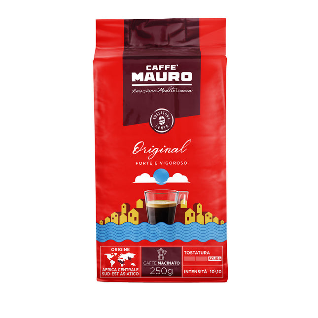 Caffè Mauro Original 250 g gemahlener Kaffee für Haushalt und Büro