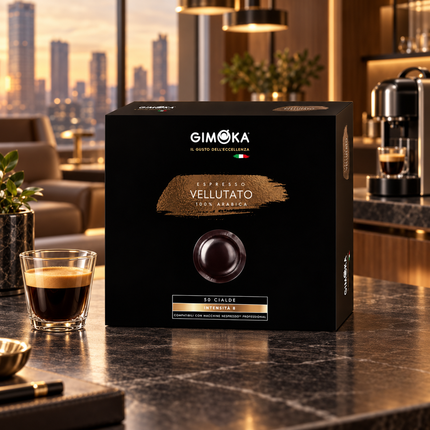 ESPRESSO VELLUTATO Pads für Nespresso Professional mit samtigem und ausgewogenem Geschmack