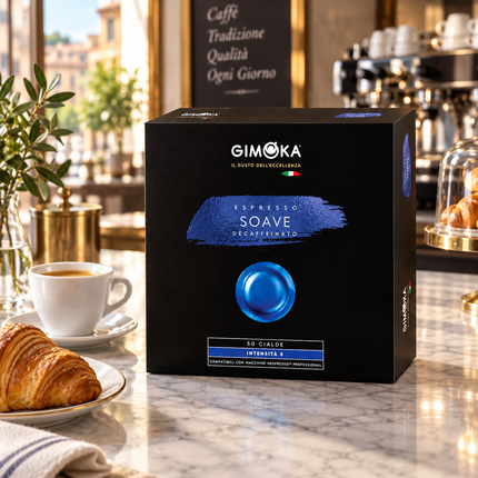 ESPRESSO DEK. SOAVE Nespresso Professional Pads für einen sanften Espresso ohne Koffein