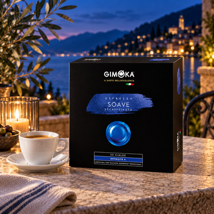 Milde ESPRESSO DEK. SOAVE Pads für entkoffeinierten Kaffee mit Nespresso Professional