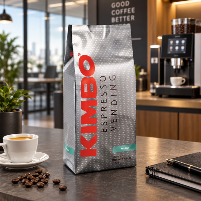 Kimbo Espresso Vending 50/50 Kaffeebohnen in der originalen 1-kg-Verpackung