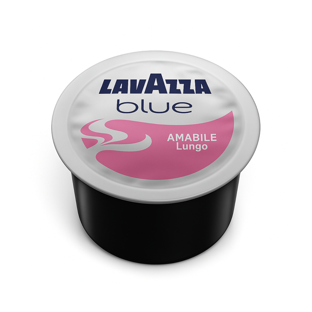 Lavazza BLUE Espresso Amabile Lungo Kapseln mit aromatischem Lungo und feiner Crema in einer grossen Kaffeetasse