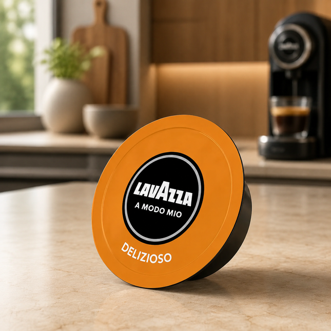 Lavazza A Modo Mio Delizioso 100 % Arabica mit feiner Crema, floralen Aromen und ausgewogenem Espresso