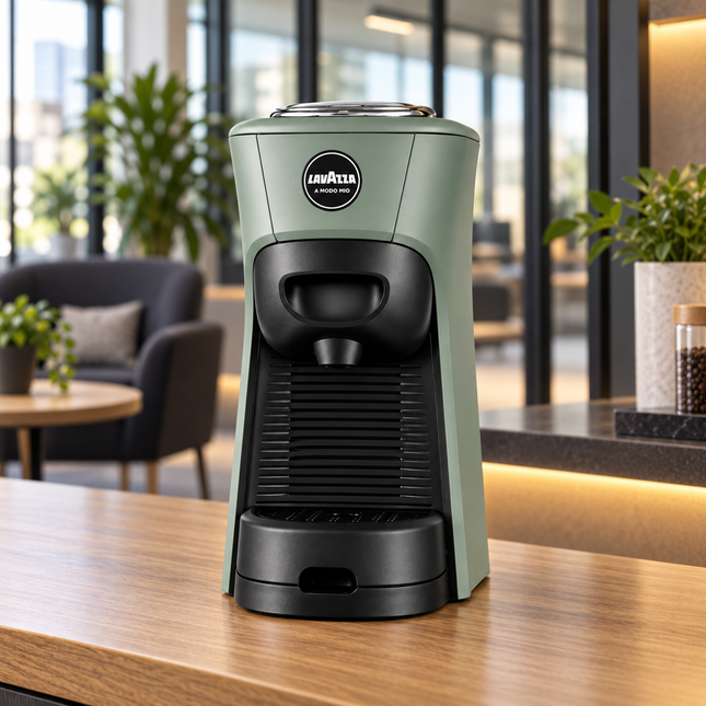 Lavazza A Modo Mio Tiny Green Kaffeemaschine im platzsparenden grünen Design