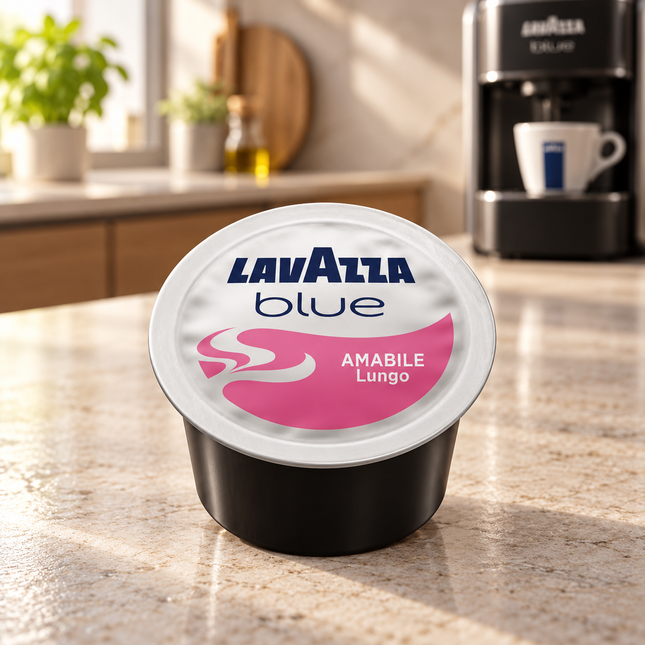 Lavazza BLUE Espresso Amabile Lungo 40/60 Kapseln für milden, cremigen Lungo mit ausgewogener Röstnote