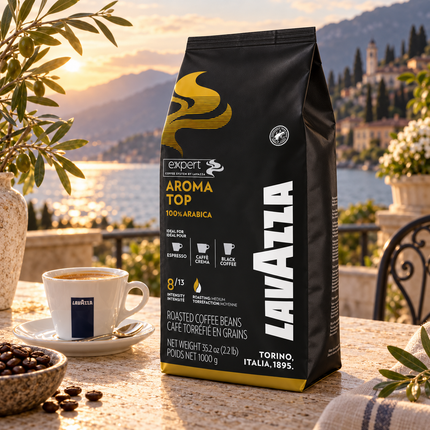 Lavazza Aroma Top 100% Arabica 1 kg Kaffeebohnen mit ausgewogenem und aromatischem Geschmacksprofil