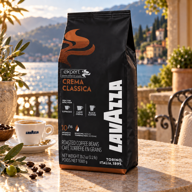Lavazza Crema Classica 60/40 1 kg Kaffeebohnen mit ausgewogenem und vollmundigem Geschmack