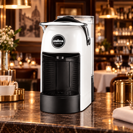 Lavazza A Modo Mio Jolie Plus White Mat Kapselmaschine in elegantem, mattem Weiss