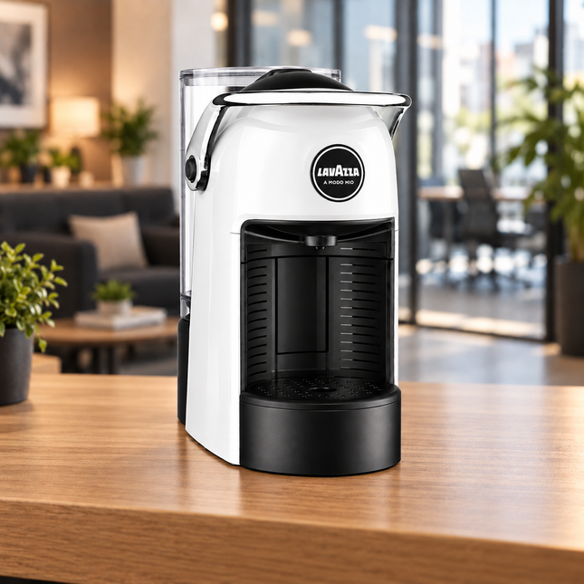 LM Jolie Plus White Mat kompakte Kaffeemaschine für Lavazza A Modo Mio Kapseln