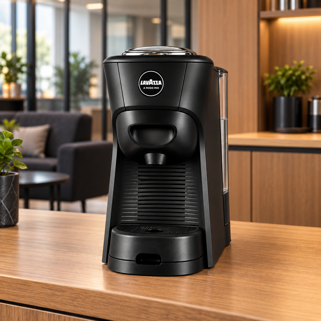 Lavazza LM 840 Tiny Black kompakte Kapselmaschine für Lavazza A Modo Mio Kapseln
