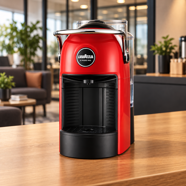 Lavazza A Modo Mio Jolie Red Kaffeemaschine im platzsparenden roten Design
