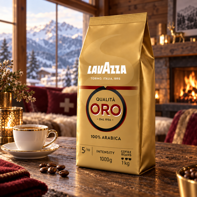 Lavazza Qualità Oro 1 kg Kaffeebohnen für eine feine und aromatische Kaffeezubereitung