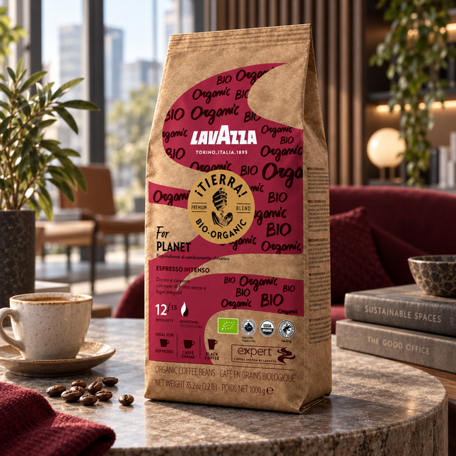 Lavazza ¡Tierra! Bio Intenso 50/50 Kaffeebohnen in der originalen 1-kg-Verpackung