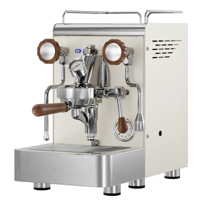 Elba Gentile RAL 1013 Espressomaschine – italienischer Siebträger mit PID und edlem Creme-Finish